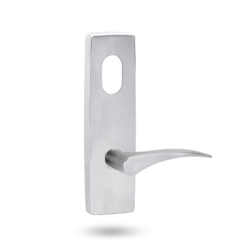 Lockwood 1801 Square End Plate With Cylinder Hole And 153 Lh Lever Polyester Powdercoat 1801/153LPC