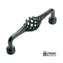 TRADCO TWIST PULL HANDLE IRON MATT BLACK 85MM - primehardware