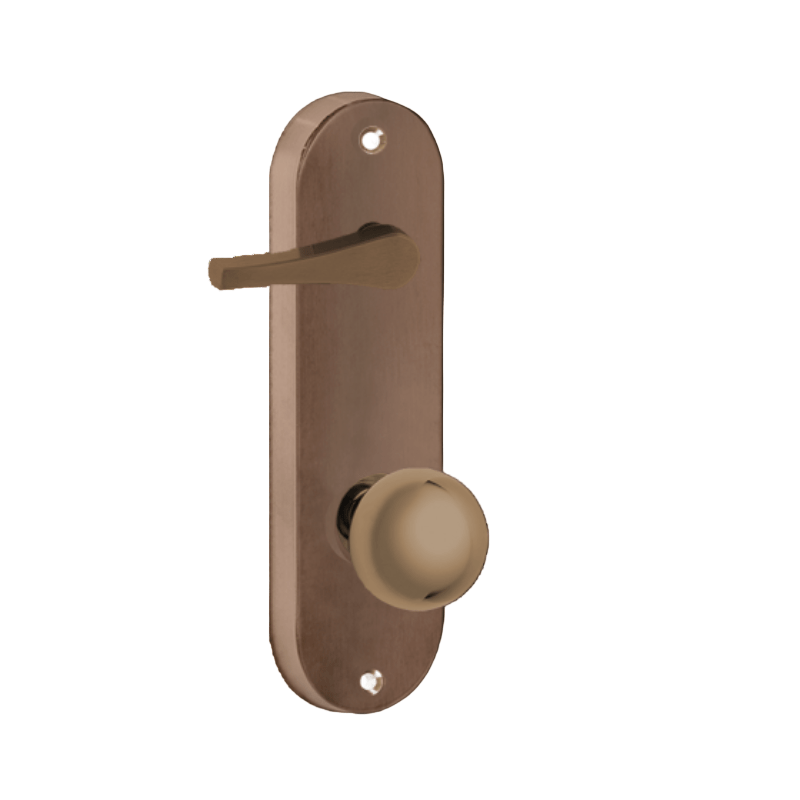 Lockwood 2939 Interior Round End Plate with Disabled Accessibility Turn & Lever 166 Polyester Powdercoat 2939/166PC - primehardware