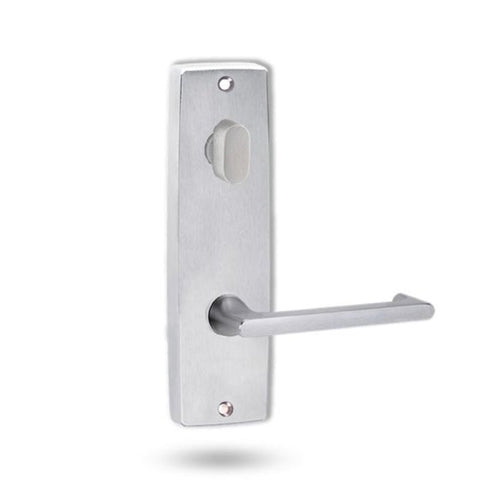 Lockwood 1904 Square End Plate with Turn & 118 Lever Satin Chrome 1904/118SC - primehardware