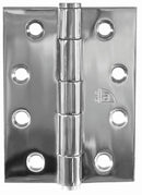 Superior Brass Butt Hinge Fixed Pin inc screws (pair) PSS 100x100x2.5mm - primehardware