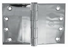Superior Brass Broad Butt Hinge Fixed Pin Polished Stainless Steel 100x175x3mm (Pair)