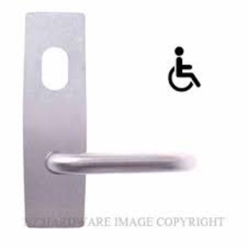 Lockwood 1801 Square End Plate With Cylinder Hole And 153 Rh Lever Polyester Powdercoat 1801/153RPC