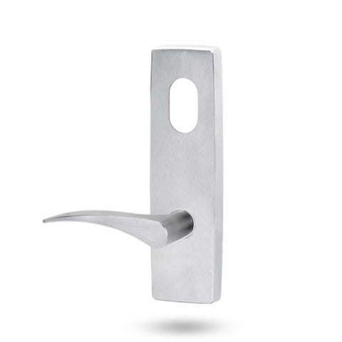 Lockwood 1801 Square End Plate With Cylinder Hole And 153 Rh Lever Satin Chrome 1801/153RSC - primehardware