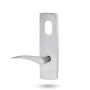 Lockwood 1801 Square End Plate With Cylinder Hole And 153 Rh Lever Satin Chrome 1801/153RSC - primehardware