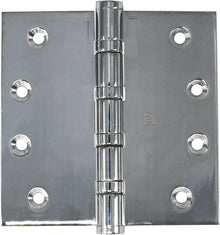 Superior Brass Ball Bearing Hinge 4 Ball Bearings 100x100mm Polished Stainless Steel 100x100x2.5mm