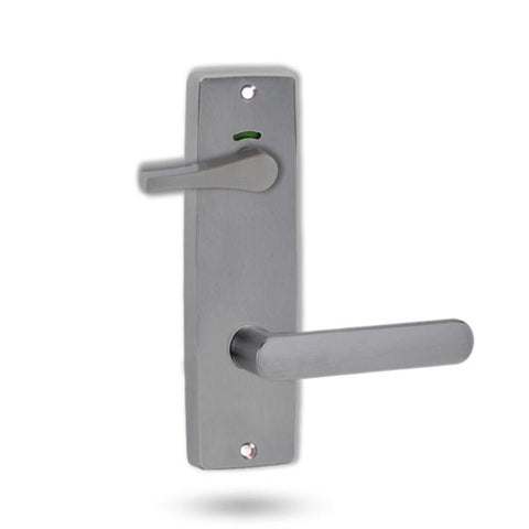 Lockwood 1941 Square End Plate Privacy Indicator Disabled Turn & 106 Lever Satin Chrome 1941/106SC - primehardware