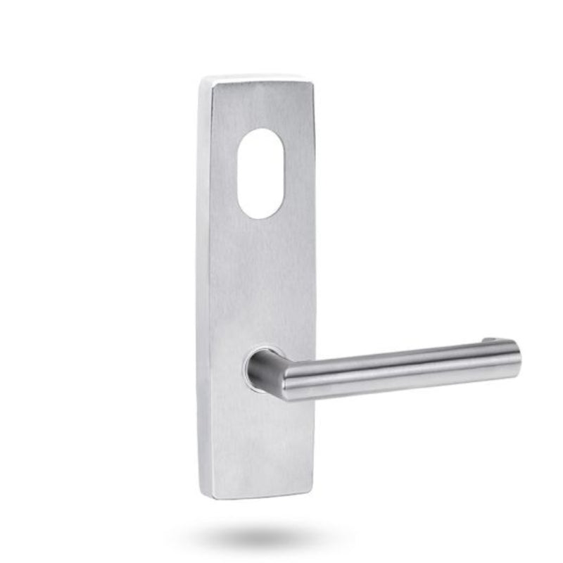 Lockwood 1801 Square End Plate With Cylinder Hole And 155 Lever Polyester Powdercoat 1801/155PC