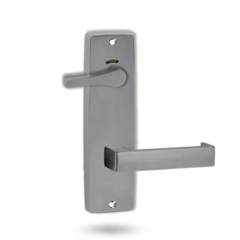 Lockwood 1941 Square End Plate Privacy Indicator Disabled Turn & 111 Lever Satin Chrome 1941/111PC
