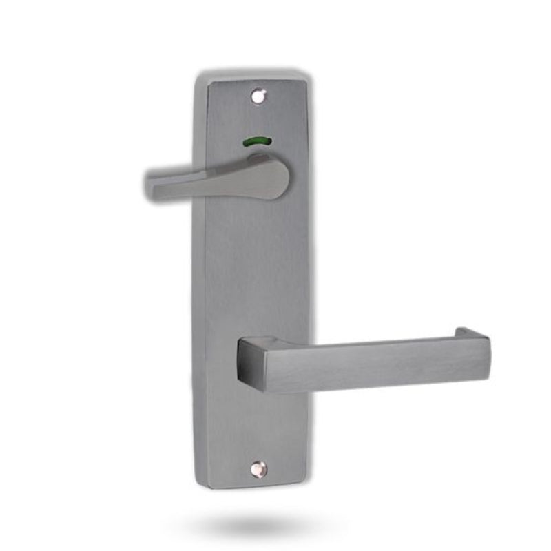 Lockwood 1941 Square End Plate Privacy Indicator Disabled Turn & 112 Lever Satin Chrome 1941/112PC