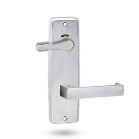 Lockwood 1941 Square End Plate Privacy Indicator Disabled Turn & 112 Lever Satin Chrome 1941/112SC - primehardware