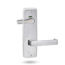 Lockwood 1941 Square End Plate Privacy Indicator Disabled Turn & 112 Lever Satin Chrome 1941/112SC - primehardware