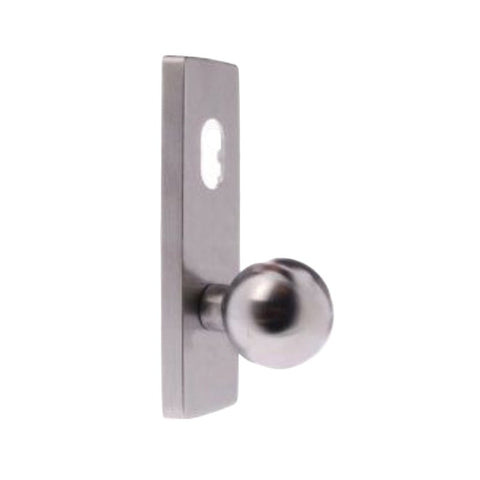 Lockwood 1801 Square End Plate With Cylinder Hole And 20 Knob Architectural Bronze 1801/20AZ - primehardware