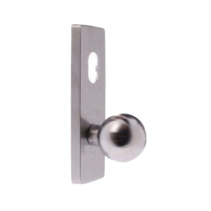 Lockwood 1801 Square End Plate With Cylinder Hole And 20 Knob Chrome Plate 1801/20CP