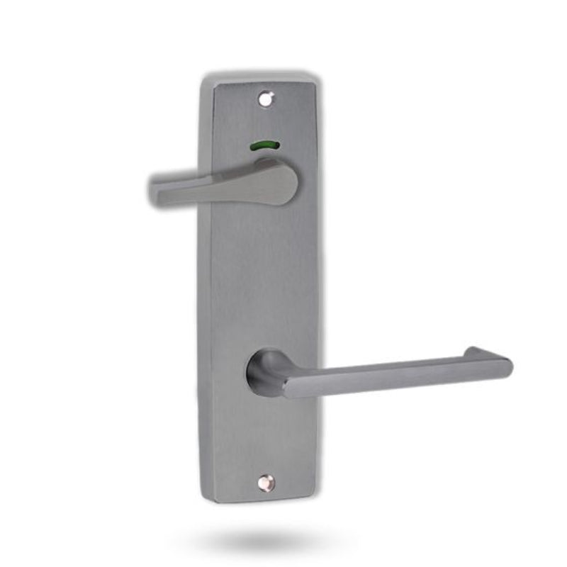 Lockwood 1941 Square End Plate Privacy Indicator Disabled Turn & 118 Lever Satin Chrome 1941/118PC