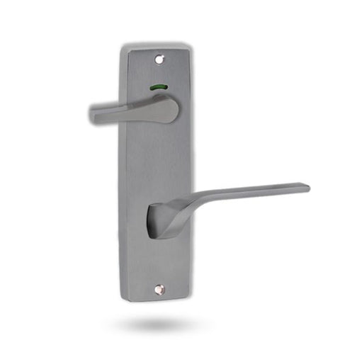 Lockwood 1941 Square End Plate Privacy Indicator Disabled Turn & 122 Left Hand Lever Satin Chrome 1941/122LPC - primehardware