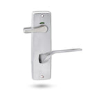 Lockwood 1941 Square End Plate Privacy Indicator Disabled Turn & 122 Left Hand Lever Satin Chrome 1941/122LSC - primehardware