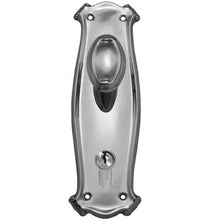 Superior Brass Knob Latch - Chrome Plated, Centre-to-Centre 85mm, Plate 195x65mm (Pair)