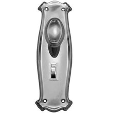 Superior Brass Knob Lock Privacy Bathroom Lock Chrome Plated, Plate Polished Chrome 200x68mm (Pair)
