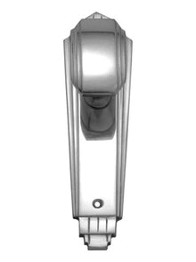 Superior Brass Art Deco Knob Latch - Chrome Plated, Plate Lever Only Polished Chrome 184x53mm (Pair)
