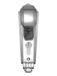 Superior Brass Knob Lock - Chrome Plated, Centre-to-centre 47.6mm, Plate Lever Only Polished Chrome 184x53mm (Pair)