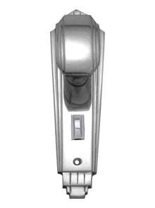 Superior Brass Knob Lock - Chrome Plated, Plate Privacy Lever Only Polished Chrome 184x53mm (Pair)