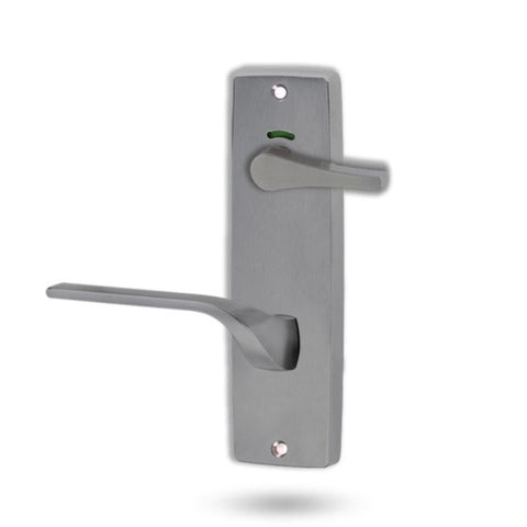 Lockwood 1941 Square End Plate Privacy Indicator Disabled Turn & 122 Right Hand Lever Satin Chrome 1941/122RPC - primehardware