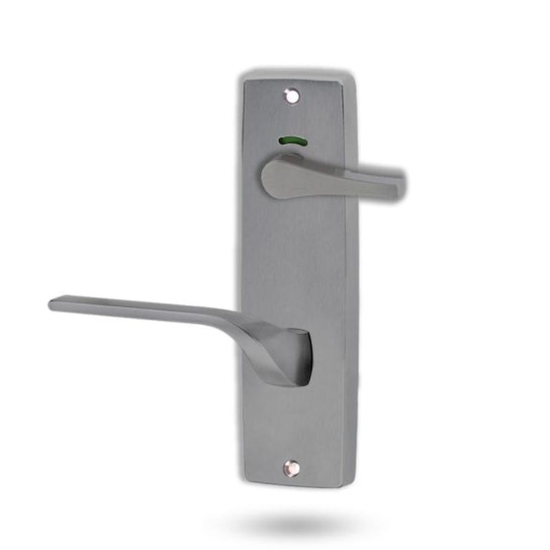 Lockwood 1941 Square End Plate Privacy Indicator Disabled Turn & 122 Right Hand Lever Satin Chrome 1941/122RPC