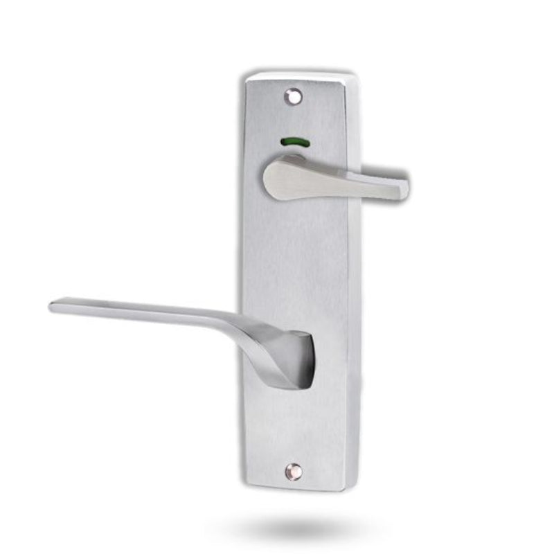 Lockwood 1941 Square End Plate Privacy Indicator Disabled Turn & 122 Right Hand Lever Satin Chrome 1941/122RSC - primehardware