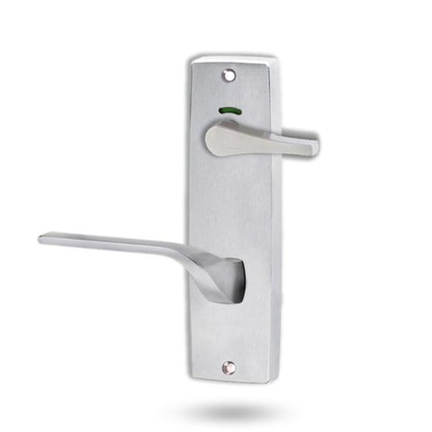 Lockwood 1941 Square End Plate Privacy Indicator Disabled Turn & 122 Right Hand Lever Satin Chrome 1941/122RSC - primehardware