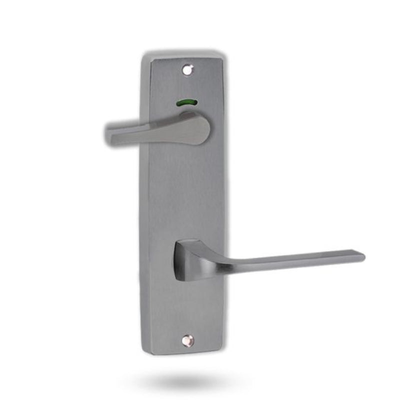 Lockwood 1941 Square End Plate Privacy Indicator Disabled Turn & 123 Lever Satin Chrome 1941/123PC