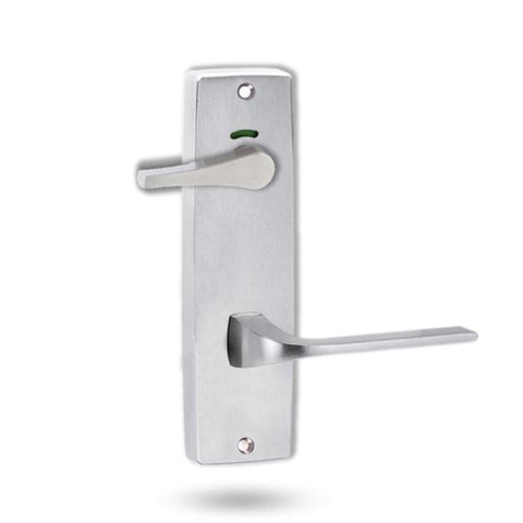 Lockwood 1941 Square End Plate Privacy Indicator Disabled Turn & 123 Lever Satin Chrome 1941/123SC - primehardware