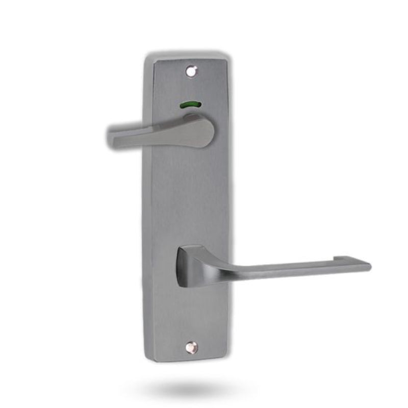 Lockwood 1941 Square End Plate Privacy Indicator Disabled Turn & 124 Lever Satin Chrome 1941/124PC
