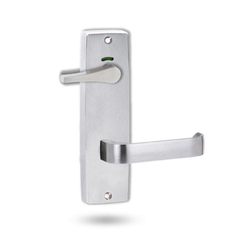 Lockwood 1941 Square End Plate Privacy Indicator Disabled Turn & 131 Lever Satin Chrome 1941/131SC