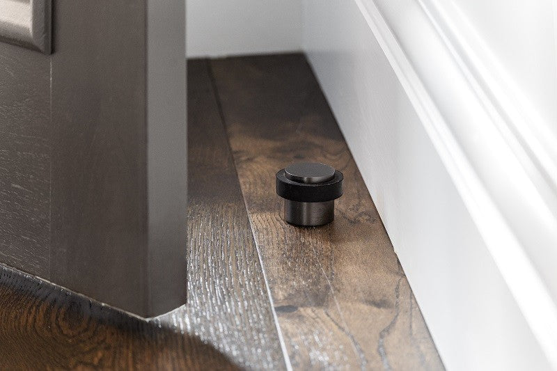 ZANDA ROUND FLOOR MOUNT DOOR STOP – 38X38MM