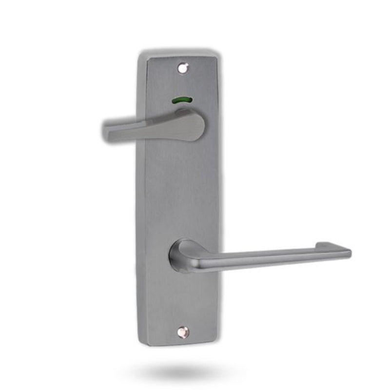 Lockwood 1941 Square End Plate Privacy Indicator Disabled Turn & 132 Lever Satin Chrome 1941/132PC - primehardware