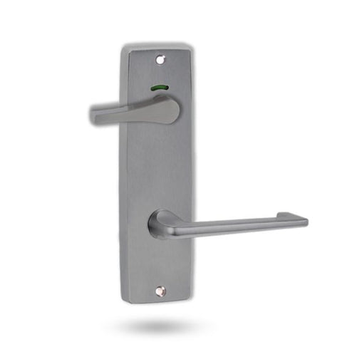 Lockwood 1941 Square End Plate Privacy Indicator Disabled Turn & 132 Lever Satin Chrome 1941/132PC - primehardware