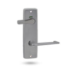 Lockwood 1941 Square End Plate Privacy Indicator Disabled Turn & 132 Lever Satin Chrome 1941/132PC - primehardware