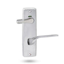 Lockwood 1941 Square Plate Privacy Indicator Disabled Turn & 132 Lever Satin Chrome (1941/132SC) - primehardware