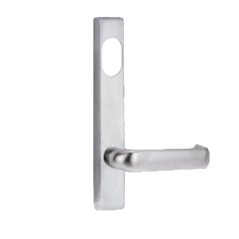 Lockwood 1801 Square End Plate With Cylinder Hole And 70 Lever Raw Brass 1801/70BR - primehardware
