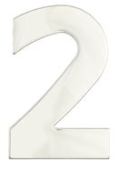 Superior Brass Architectural Numeral No.2 316 Pol.S/Steel 130mm "2" - primehardware
