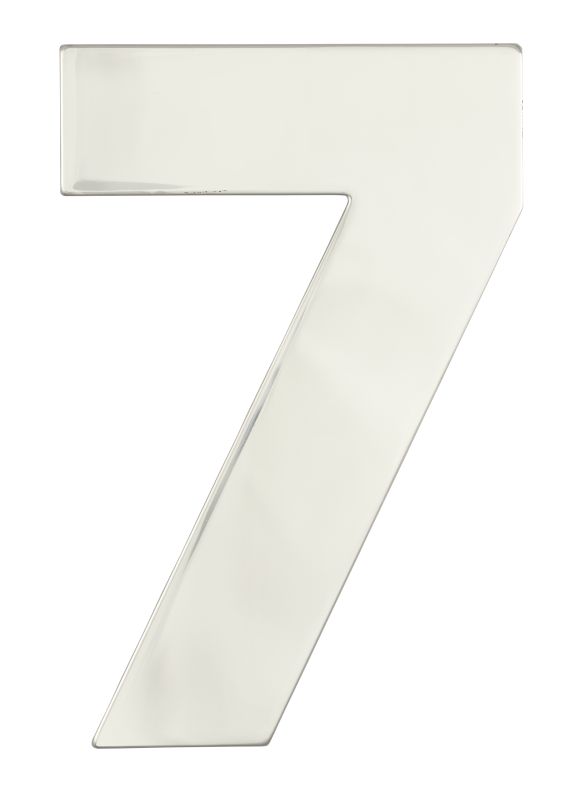 Superior Brass Architectural Numeral No.7 316 Pol.S/Steel 150mm "7"
