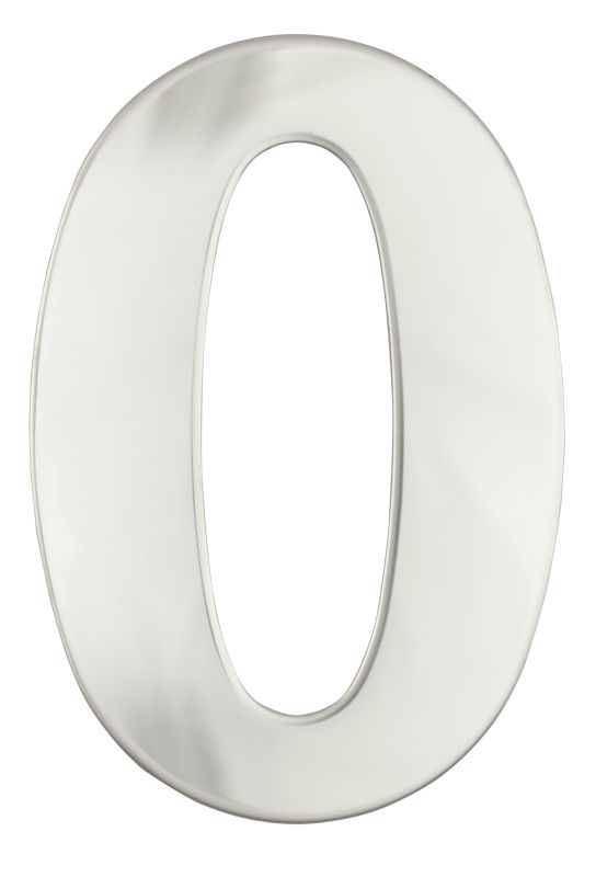 Superior Brass Architectural Numeral No.0 316 S/Steel 130mm "0"