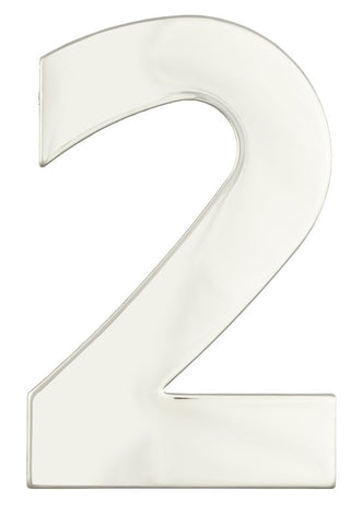 Superior Brass Architectural Numeral No.2 316 S/Steel 255mm "2" - primehardware