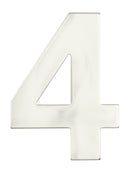 Superior Brass Architectural Numeral No.4 316 S/Steel 255mm "4" - primehardware