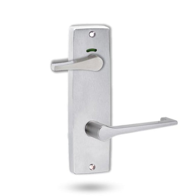 Lockwood 1941 Square End Plate Privacy Indicator Disabled Turn & 145 Lever Satin Chrome 1941/145SC - primehardware