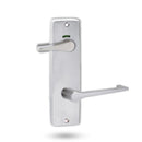 Lockwood 1941 Square End Plate Privacy Indicator Disabled Turn & 145 Lever Satin Chrome 1941/145SC - primehardware