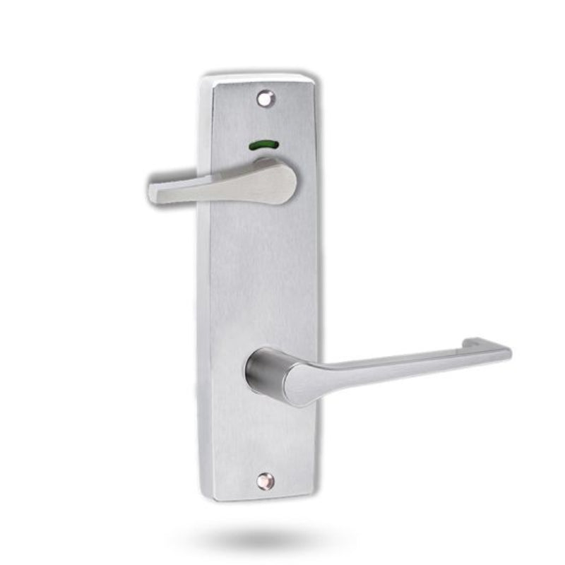 Lockwood 1941 Square End Plate Privacy Indicator Disabled Turn & 145 Lever Satin Chrome 1941/145SC