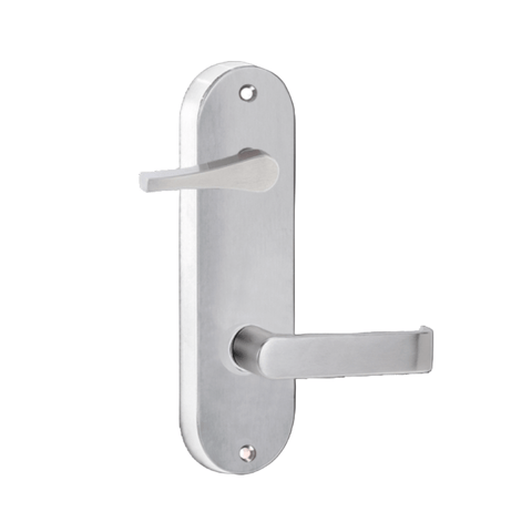 Lockwood 2939 Round End Plate With Disabled Turn & 59 Lever Chrome Plate 2939/59CP - primehardware