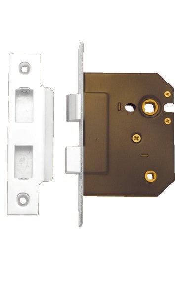 Austyle Bathroom Mortise Lock Chrome Plated 45mm 39062 - primehardware